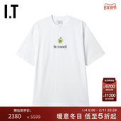 VETEMENTS女装 时尚 圆领短袖 T恤新款 个性 苹果印花半袖 TR350WXP
