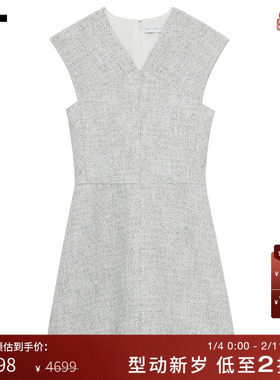 IT Proenza Schouler女装无袖连衣裙新款简洁大方花呢短裙51348Y