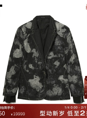 IT NICOLAS ANDREAS TARALIS男装廓形叠层扎染西装夹克新款2404MM