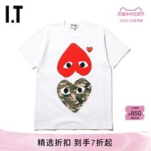 IT CDG PLAY COMME des GARCONS川久保玲 男装短袖T恤春夏休闲