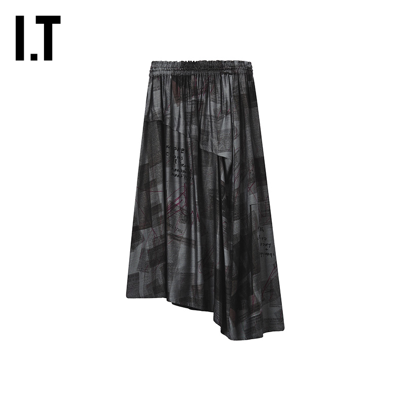 ITY's不对称半身裙时尚日系