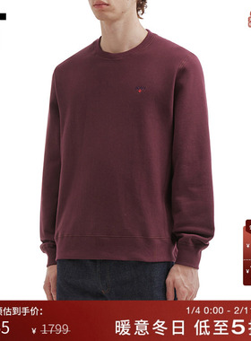 IT NOAH男装圆领卫衣新款日常基础款饰logo纯色套头上衣212FIGMP