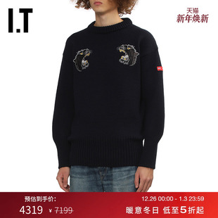 新款 圆领针织衫 WATANABE男装 动物图案刺绣毛衣WPN901MP JUNYA