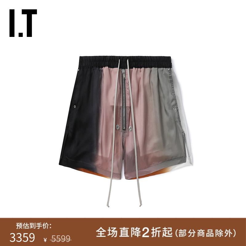 ITRickOwens松紧腰短裤