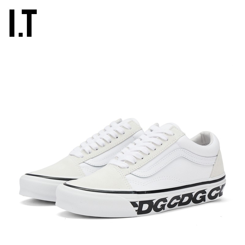IT CDG COMME des GARCONS联名款情侣款厚底系带低帮运动鞋休闲鞋