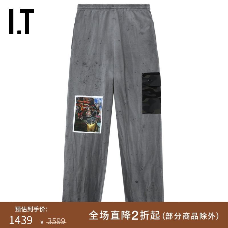 ITWESTFALL宽松长裤工装运动风