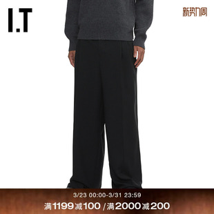 西装 裤 新款 长裤 阔腿裤 质感通勤宽松纯色西裤 H12066MP AMI男装