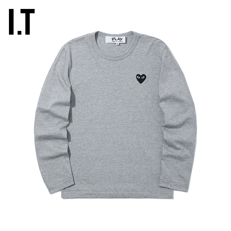 IT合身长袖T恤简约基础