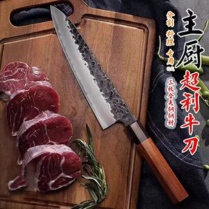 日本厨师刀进口手工锻打刺身牛刀