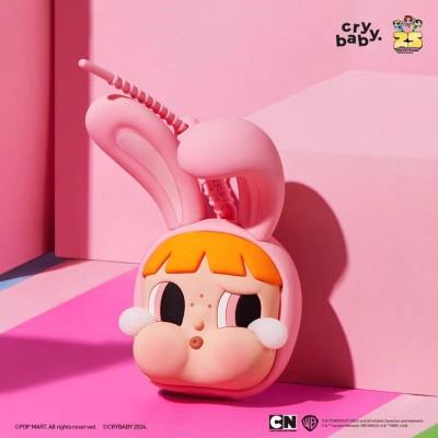 现货 POPMART泡泡玛特CRYBABY x 飞天小女警镜子挂件潮流周边挂件