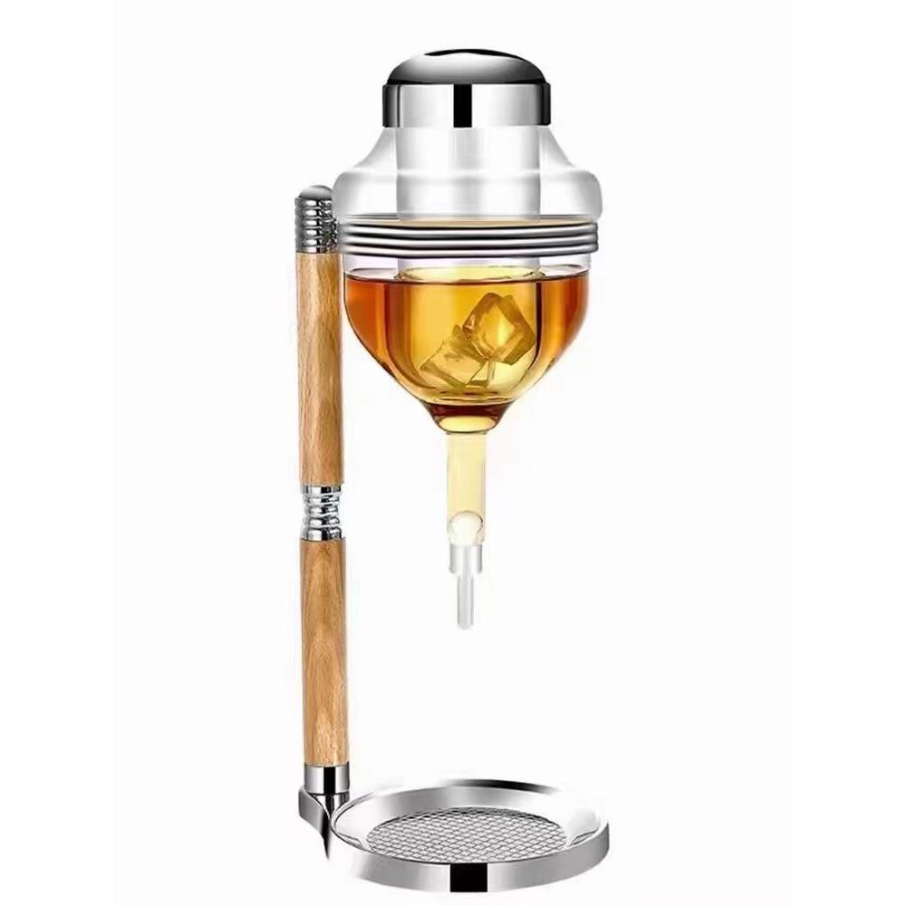 日式同款玻璃清酒器 冷酒器日料店温酒器顶针式冰酒壶分酒 醒酒器