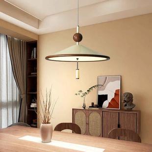 Sabi风格 飞碟灯Wabi 禅宗高 茶室风铃枝形吊灯原木风格 中世纪风格