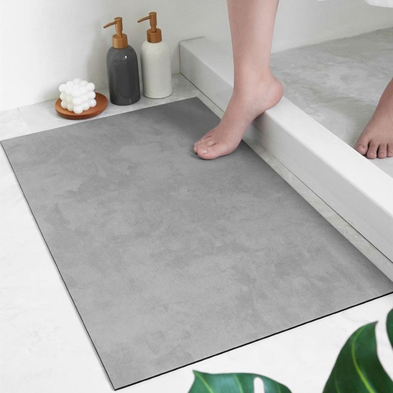 硅藻泥卫生间软地垫浴室门口防滑垫硅藻土强吸水脚垫厕所速干地毯