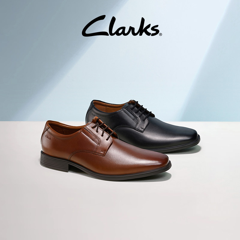 Clarks其乐Tilden系列商务正装皮鞋男春季正式休闲轻盈透气婚鞋