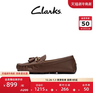 英伦乐福鞋 新款 复古小皮鞋 单鞋 Clarks其乐Quilto 通勤鞋 Step女鞋