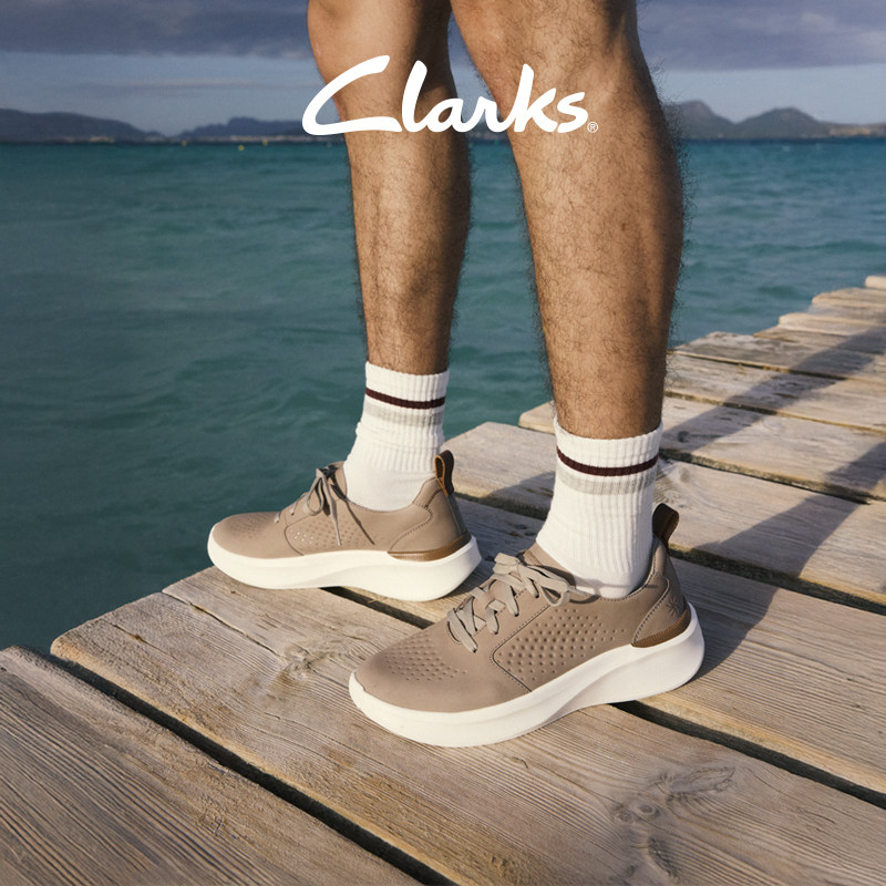 Clarks其乐Solevana Style云步系列男士夏厚底轻盈透气舒适休闲鞋图片