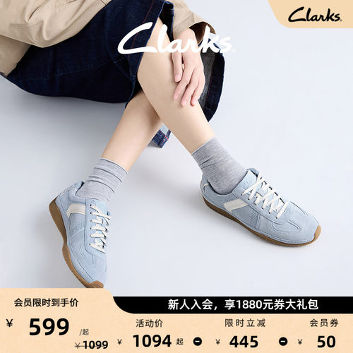 Clarks其乐女鞋薄底缓震休闲鞋