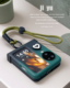 find n3flip手机壳全包铰链防摔时尚 韩风爱心渐变华为pocket 适用oppo 2折叠翻盖oppofindn2flip挂绳链条新款