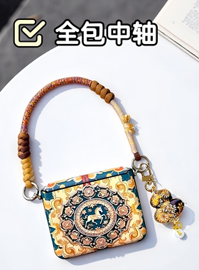 国风适用华为purax手机壳复古民族风小米mixflip2马新年荣耀Magicvflip2全包中轴三星zflip7挂绳pocket2防摔