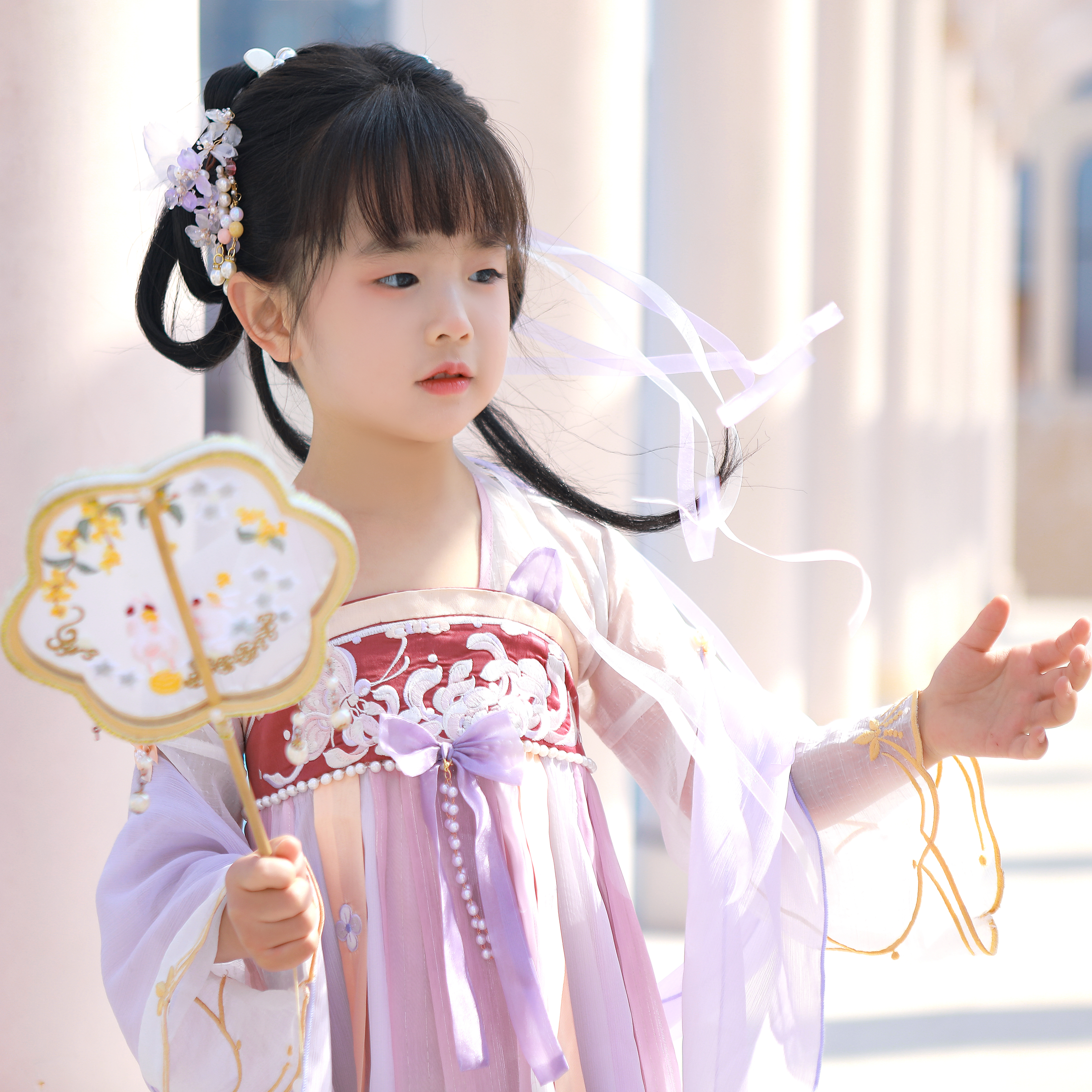 高品质汉服女童襦裙仙女裙演出服