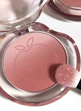 低饱和乌木玫瑰~渐变腮红膨胀收缩色高级哑光珠光百搭素颜学生女