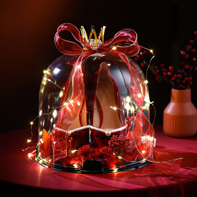 婚鞋盒带锁结婚接亲游戏道具创意套圈盒子婚礼藏婚鞋拦堵门水晶盒