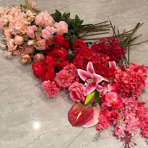 婚房布置假花仿真花摆设客厅