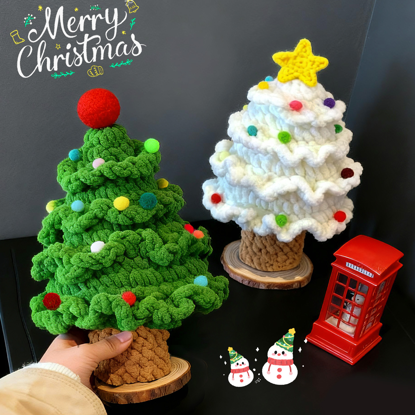 2025新款圣诞树装饰品桌面摆件