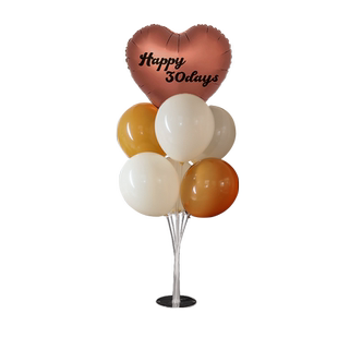 百天拍照道具布置气球满月30天婴儿场景装饰男宝女孩仪式感背景墙