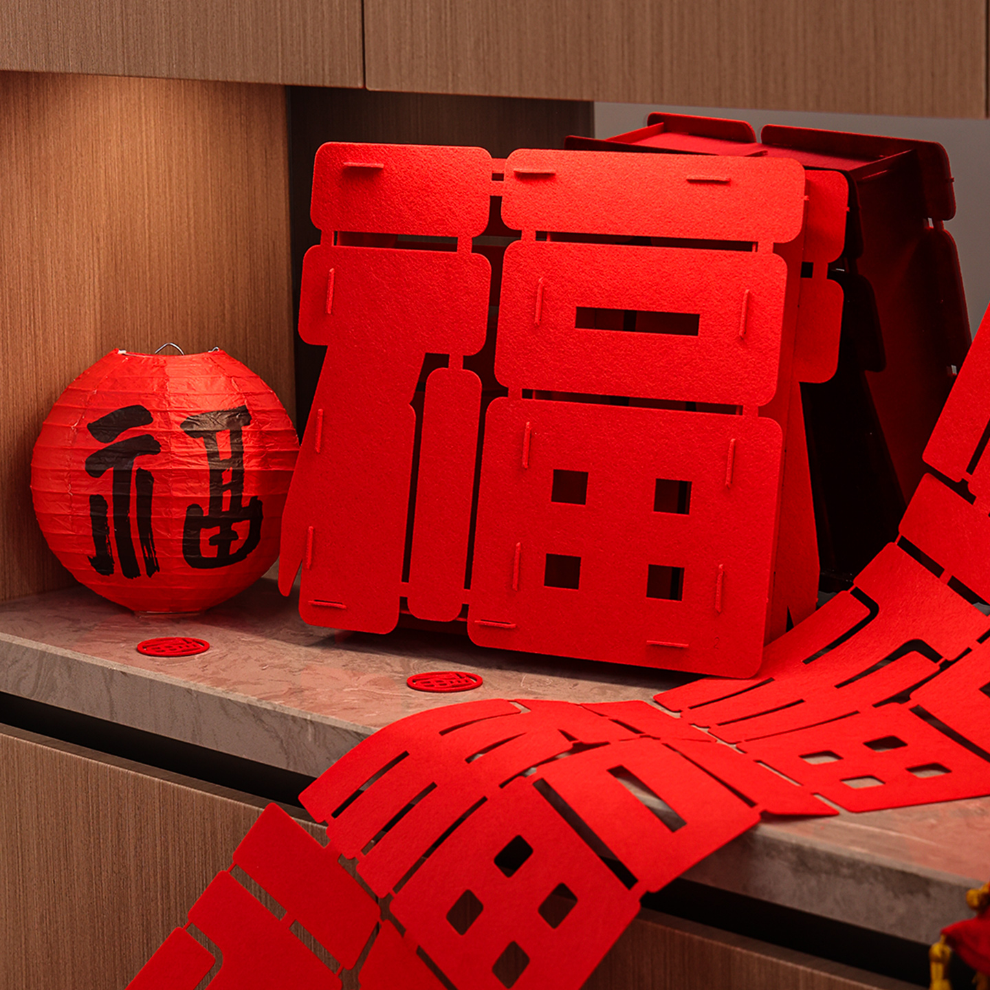 福字立体摆件新年氛围神器