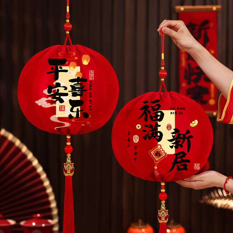 2025新款大红灯笼户外装饰品