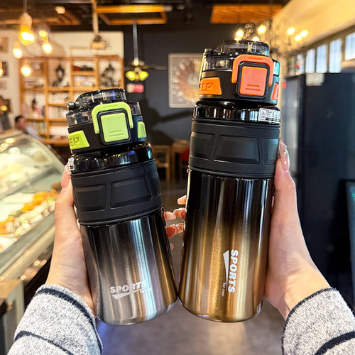 guloo大容量保温杯316不锈钢水杯