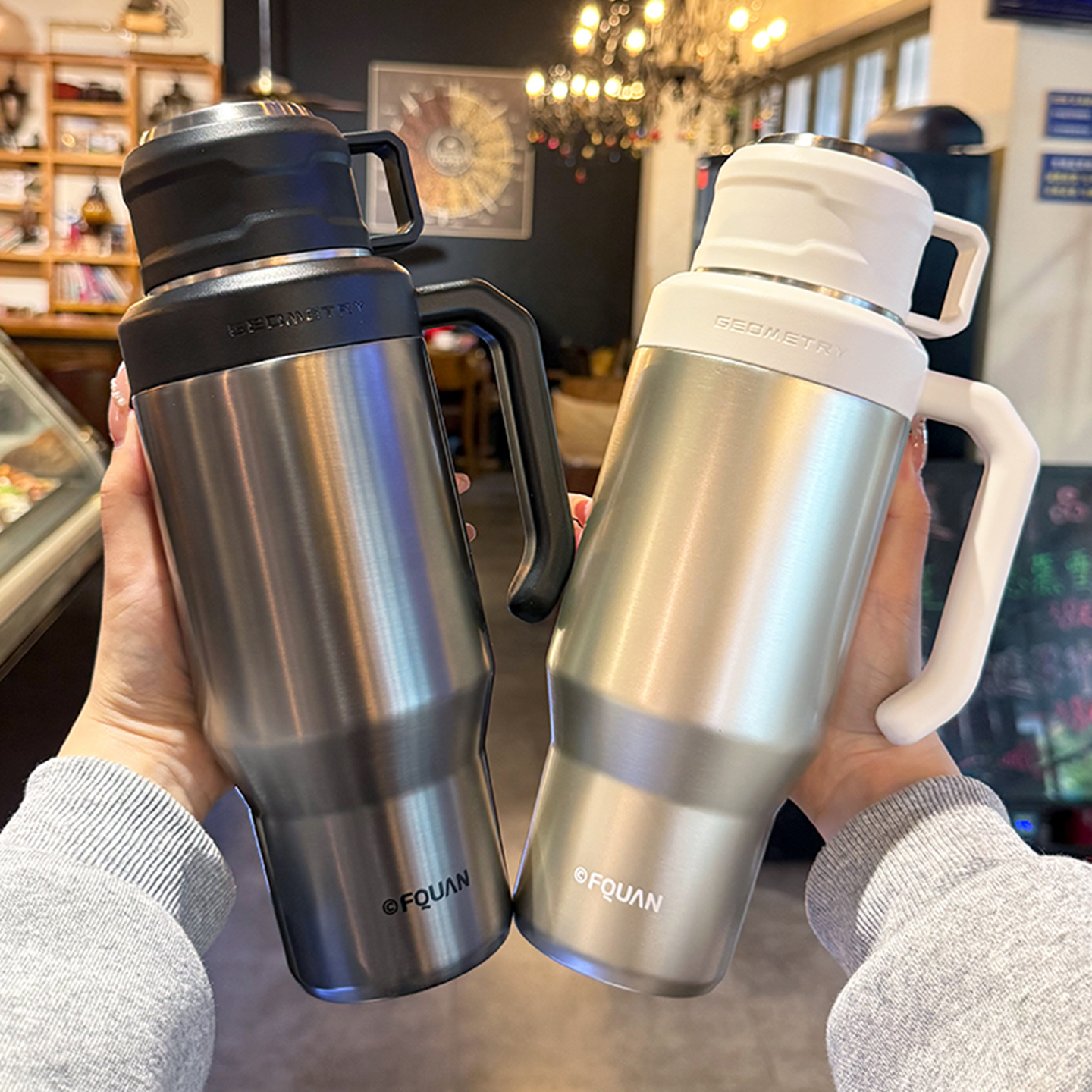 guloo巨无霸保温杯316不锈钢水杯