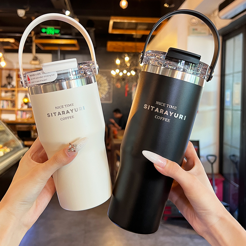 guloo保温杯316不锈钢双饮杯女生
