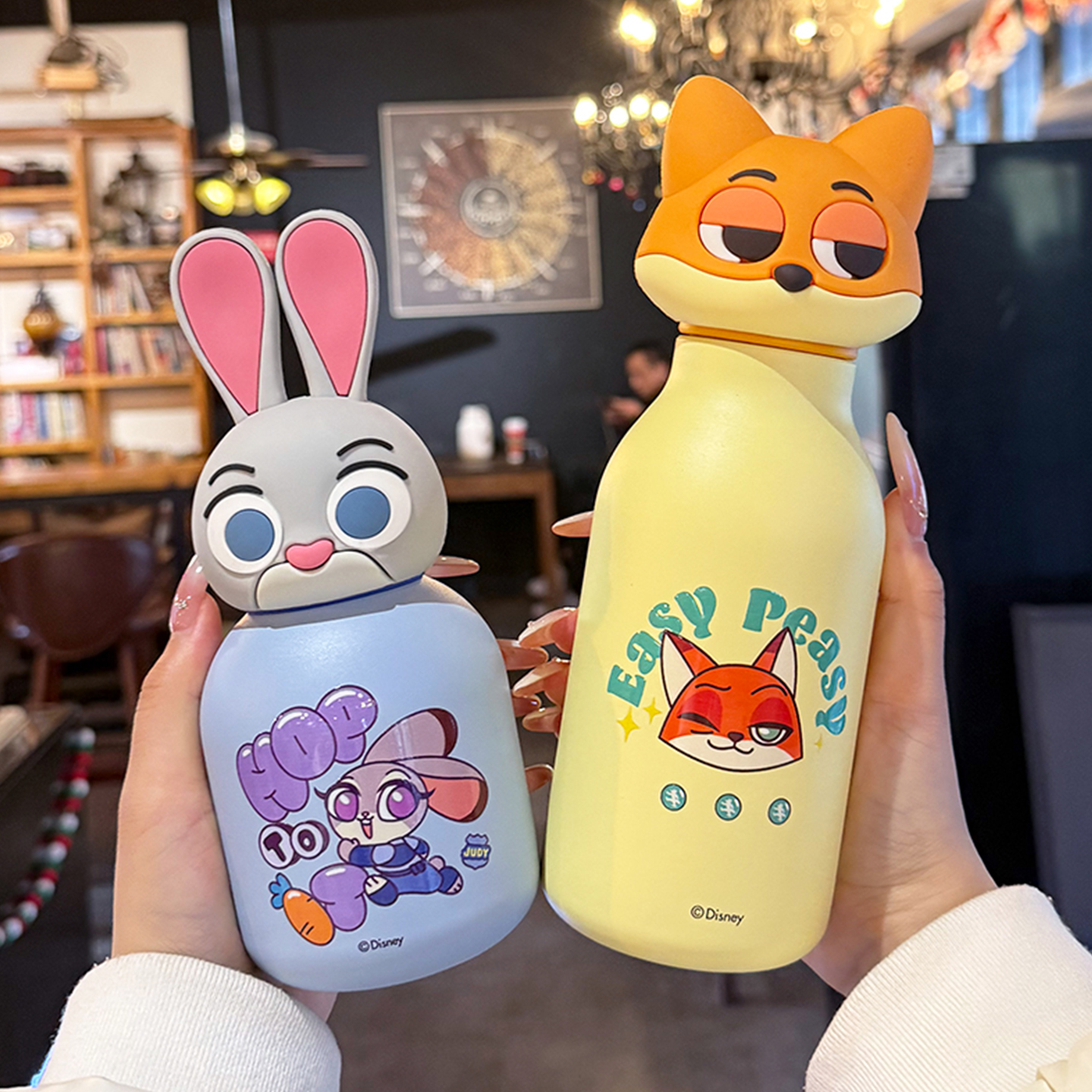 guloo疯狂动物城保温杯316不锈钢