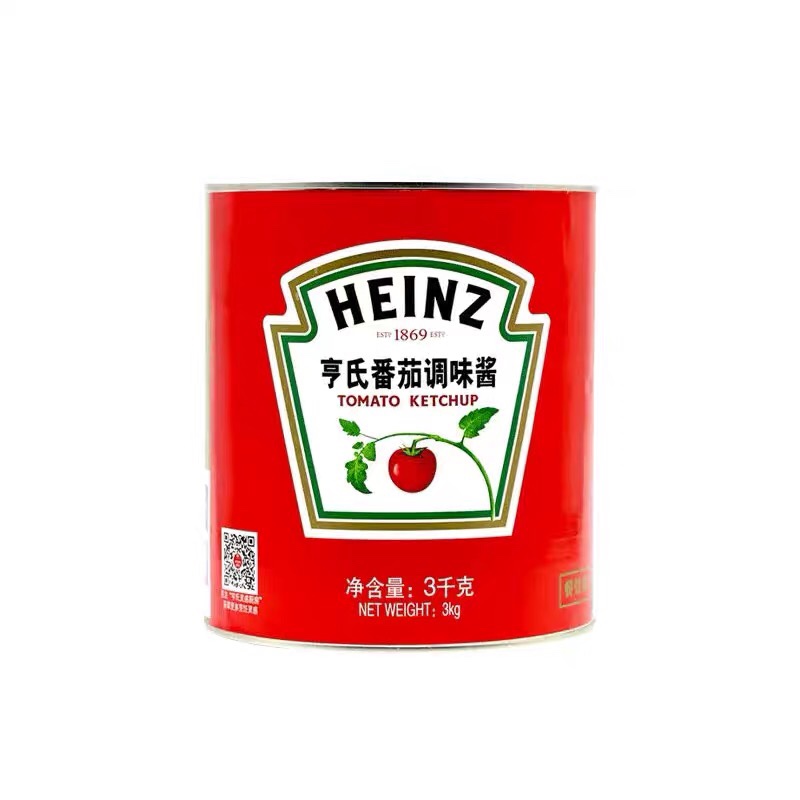 餐饮用3kg高浓度罐装番茄酱亨氏