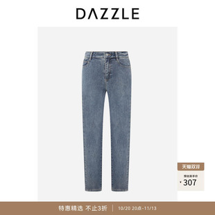 【奥莱】DAZZLE 地素奥莱牛仔裤蓝色牛仔小腿裤
