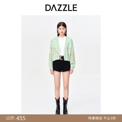 提花针织	刺绣图案	手工钉珠