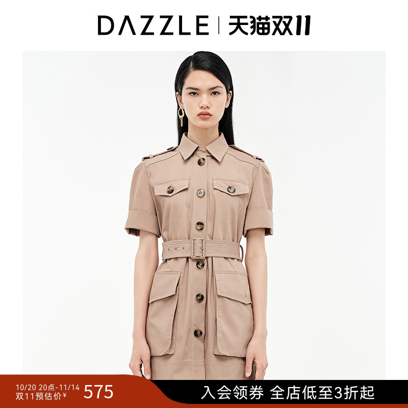 衍线撞色	工装口袋	腰带设计