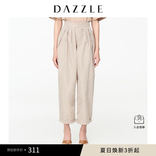 休閑褲 女 薄款 DAZZLE地素奧萊 闊腿工裝 褲 春夏款 西裝