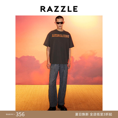 RAZZLE地素斑驳印花T恤