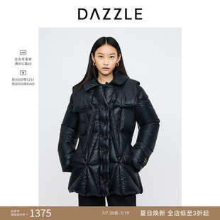 【奥莱】DAZZLE地素奥莱 羽绒服女百搭中长款简约复古外套女