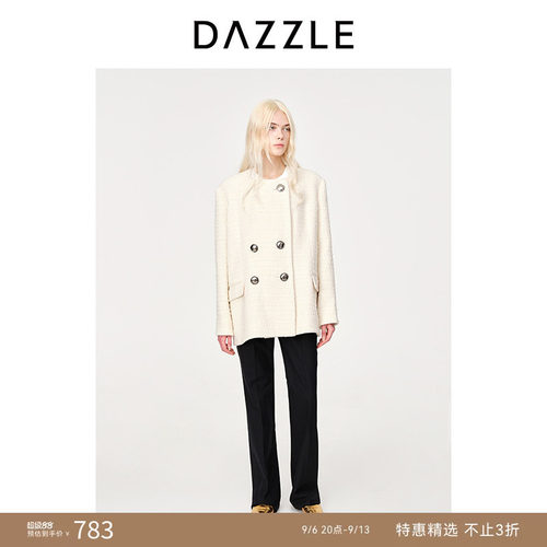 七七中长款毛呢大衣DAZZLE