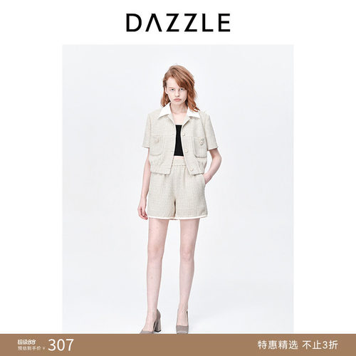 复古DAZZLE地素休闲短裤