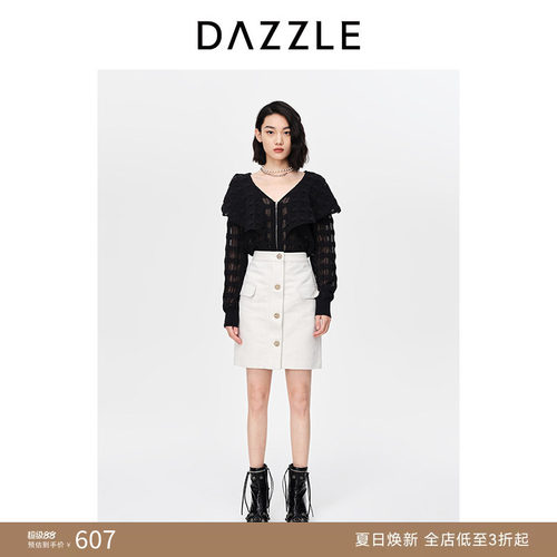 DAZZLE地素针织开衫春秋
