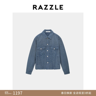 RAZZLE 地素男装蓝色牛仔外套春季外套