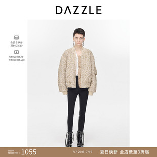 【奥莱】DAZZLE地素奥莱 花纱夹克冬季优雅别致棉服外套女