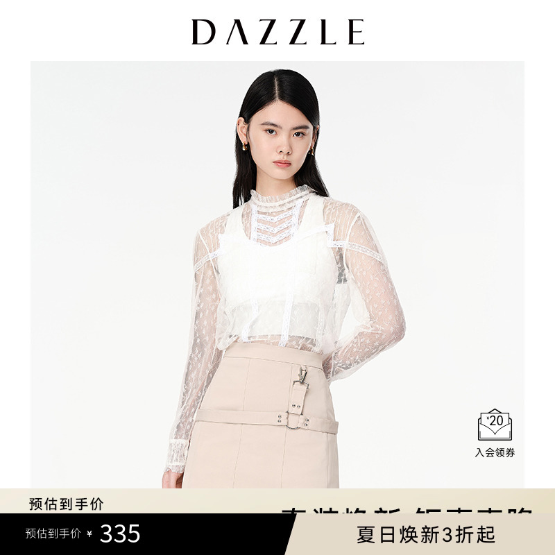 网纱设计	精致蕾丝	镂空设计