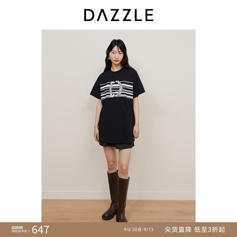 DAZZLE地素T恤连衣裙图片