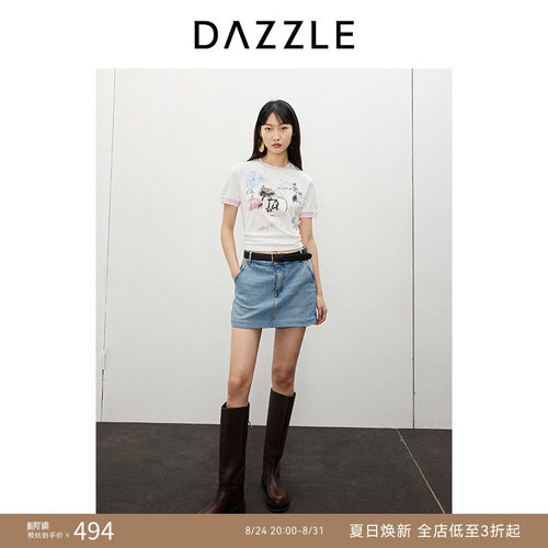 DAZZLE地素手工涂鸦T恤